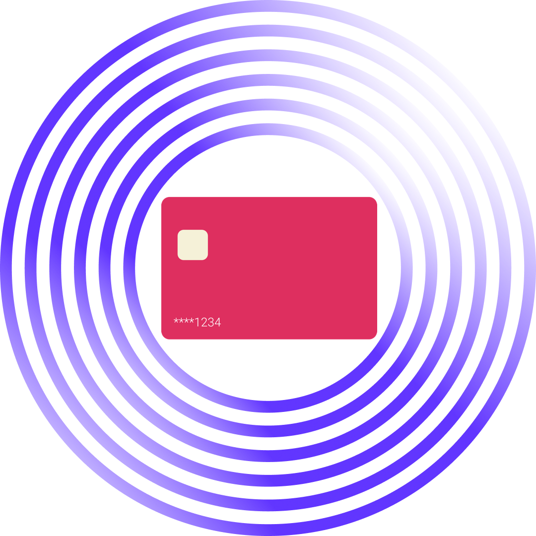 Modern Credit Card Solutions For Banks E6   Purple Circles Card 